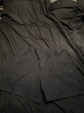 Jordan Men's Black Elastic-Waist Shorts